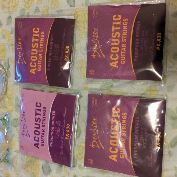 Guitar strings acoustic normal light medium bronze music new - Picture 7 of 11